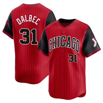 Men's Bobby Dalbec Chicago Red/Black Limited 2025 City Connect Baseball Jersey (Unsigned No Brands/Logos)