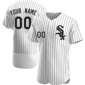 Men's Custom Chicago White Authentic Home Baseball Jersey (Unsigned No Brands/Logos)
