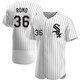 Men's Drew Romo Chicago White Authentic Home Baseball Jersey (Unsigned No Brands/Logos)