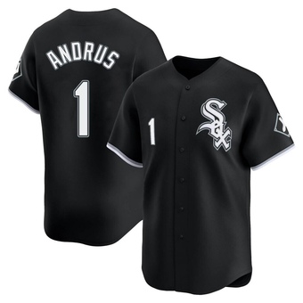 Men's Elvis Andrus Chicago Black Limited Alternate Baseball Jersey (Unsigned No Brands/Logos)