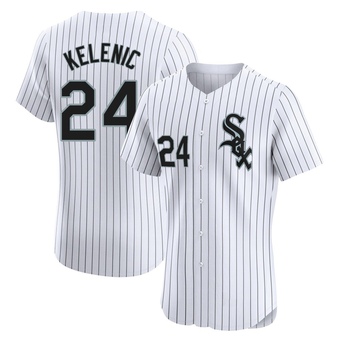 Men's Jarred Kelenic Chicago White Elite Home Baseball Jersey (Unsigned No Brands/Logos)