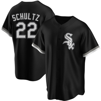 Men's Noah Schultz Chicago Black Replica Alternate Baseball Jersey (Unsigned No Brands/Logos)