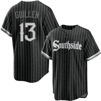 Men's Ozzie Guillen Chicago Black Replica 2021 City Connect Baseball Jersey (Unsigned No Brands/Logos)