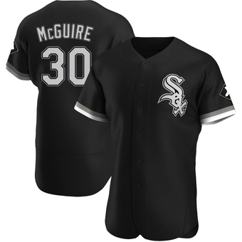 Men's Reese McGuire Chicago Black Authentic Alternate Baseball Jersey (Unsigned No Brands/Logos)