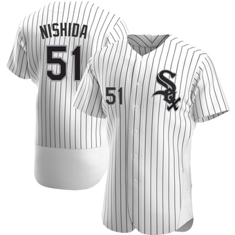 Men's Rikuu Nishida Chicago White Authentic Home Baseball Jersey (Unsigned No Brands/Logos)