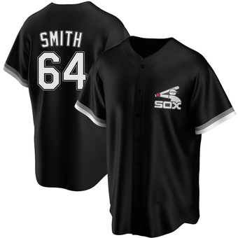 Men's Shane Smith Chicago Black Replica Spring Training Baseball Jersey (Unsigned No Brands/Logos)