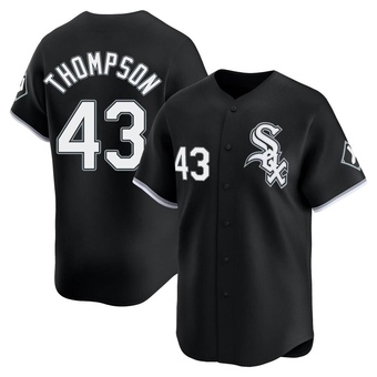 Men's Trayce Thompson Chicago Black Limited Alternate Baseball Jersey (Unsigned No Brands/Logos)