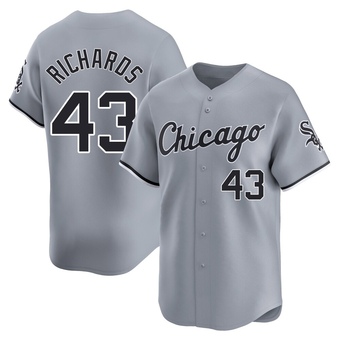 Men's Trevor Richards Chicago Gray Limited Road Baseball Jersey (Unsigned No Brands/Logos)
