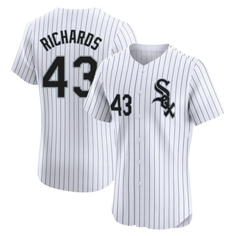 Men's Trevor Richards Chicago White Elite Home Baseball Jersey (Unsigned No Brands/Logos)
