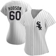 Women's Bryan Hudson Chicago White Authentic Home Baseball Jersey (Unsigned No Brands/Logos)