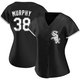 Women's Chris Murphy Chicago Black Replica Alternate Baseball Jersey (Unsigned No Brands/Logos)