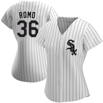 Women's Drew Romo Chicago White Replica Home Baseball Jersey (Unsigned No Brands/Logos)