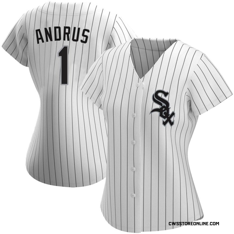 Women's Elvis Andrus Chicago White Authentic Home Baseball Jersey (Unsigned No Brands/Logos)