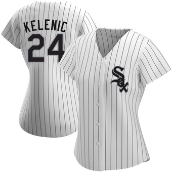 Women's Jarred Kelenic Chicago White Authentic Home Baseball Jersey (Unsigned No Brands/Logos)