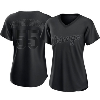 Women's Jose Rodriguez Chicago Black Replica Pitch Fashion Baseball Jersey (Unsigned No Brands/Logos)