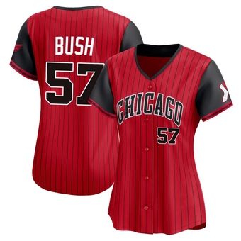 Women's Ky Bush Chicago Red/Black Limited 2025 City Connect Baseball Jersey (Unsigned No Brands/Logos)