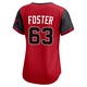 Women's Matt Foster Chicago Red/Black Limited 2025 City Connect Baseball Jersey (Unsigned No Brands/Logos)