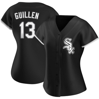 Women's Ozzie Guillen Chicago Black Authentic Alternate Baseball Jersey (Unsigned No Brands/Logos)