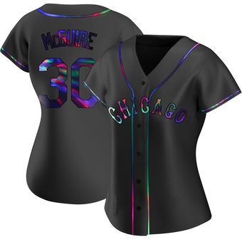 Women's Reese McGuire Chicago Black Holographic Replica Alternate Baseball Jersey (Unsigned No Brands/Logos)
