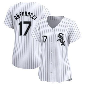 Women's Sam Antonacci Chicago White Limited Home Baseball Jersey (Unsigned No Brands/Logos)