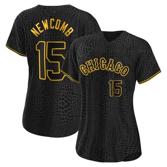 Women's Sean Newcomb Chicago Black Replica Snake Skin City Baseball Jersey (Unsigned No Brands/Logos)