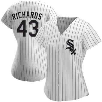 Women's Trevor Richards Chicago White Authentic Home Baseball Jersey (Unsigned No Brands/Logos)