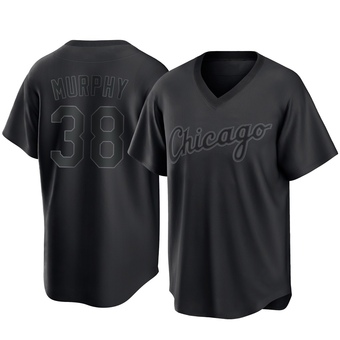Youth Chris Murphy Chicago Black Replica Pitch Fashion Baseball Jersey (Unsigned No Brands/Logos)