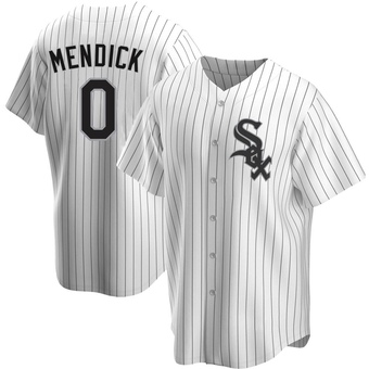 Youth Danny Mendick Chicago White Replica Home Baseball Jersey (Unsigned No Brands/Logos)