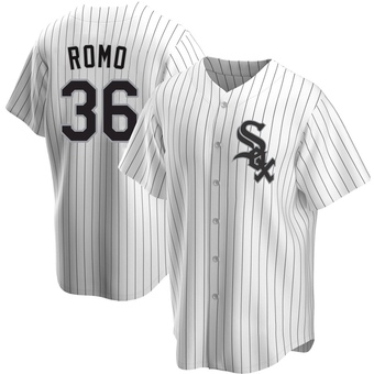 Youth Drew Romo Chicago White Replica Home Baseball Jersey (Unsigned No Brands/Logos)
