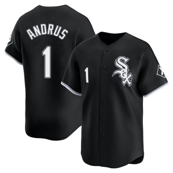 Youth Elvis Andrus Chicago Black Limited Alternate Baseball Jersey (Unsigned No Brands/Logos)