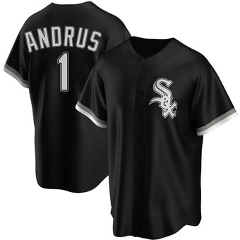 Youth Elvis Andrus Chicago Black Replica Alternate Baseball Jersey (Unsigned No Brands/Logos)