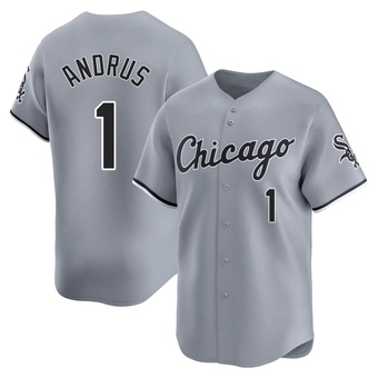 Youth Elvis Andrus Chicago Gray Limited Road Baseball Jersey (Unsigned No Brands/Logos)