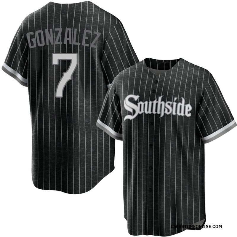 Youth Jacob Gonzalez Chicago Black Replica 2021 City Connect Baseball Jersey (Unsigned No Brands/Logos)