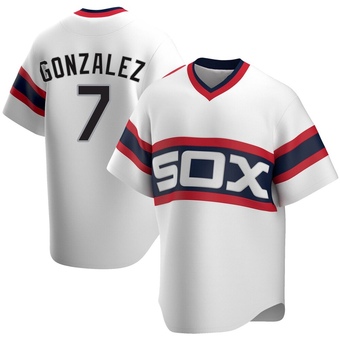Youth Jacob Gonzalez Chicago White Replica Cooperstown Collection Baseball Jersey (Unsigned No Brands/Logos)
