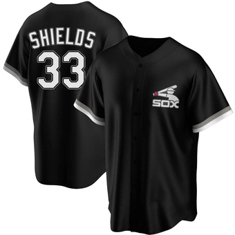 Youth James Shields Chicago Black Replica Spring Training Baseball Jersey (Unsigned No Brands/Logos)