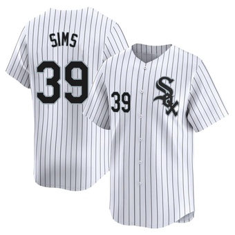 Youth Lucas Sims Chicago White Limited Home Baseball Jersey (Unsigned No Brands/Logos)