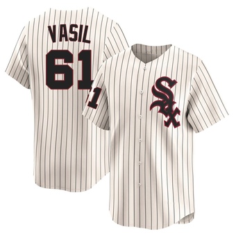 Youth Mike Vasil Chicago Cream Limited Throwback Cooperstown Baseball Jersey (Unsigned No Brands/Logos)