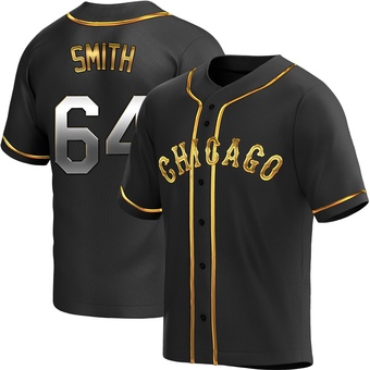 Youth Shane Smith Chicago Black Golden Replica Alternate Baseball Jersey (Unsigned No Brands/Logos)