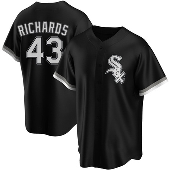 Youth Trevor Richards Chicago Black Replica Alternate Baseball Jersey (Unsigned No Brands/Logos)