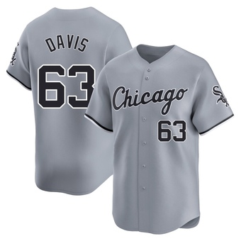 Youth Tyler Davis Chicago Gray Limited Road Baseball Jersey (Unsigned No Brands/Logos)
